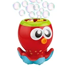Automatic Bubble Machine for Kids Bubble Maker Toy for Party Birthday Bath Pool - Octopus Eyes w/ LED Light - 8 oz