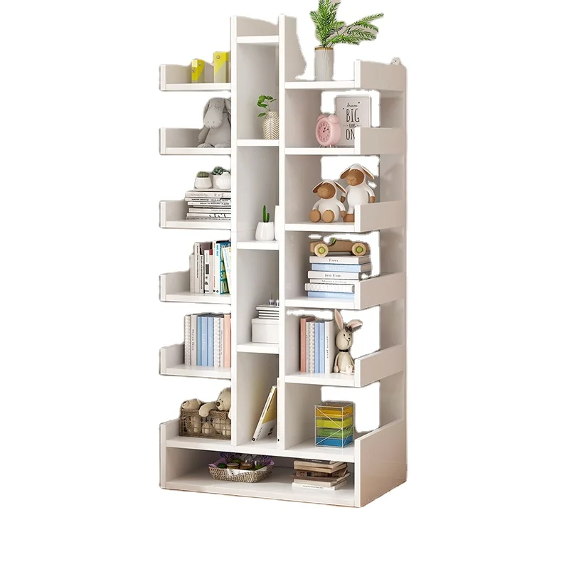 Creative Multi-Layer Design Tree Shaped Bookshelves with Small Footprint and Large Capacity