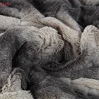 Throw Brand New Wholesale 100% Polyester Spring PV Faux Fur Plush Custom Throw Blanket