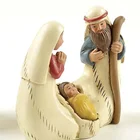 Family Hot Sale Stock Products Religious Holy Family Resin Decoration Figurine Design