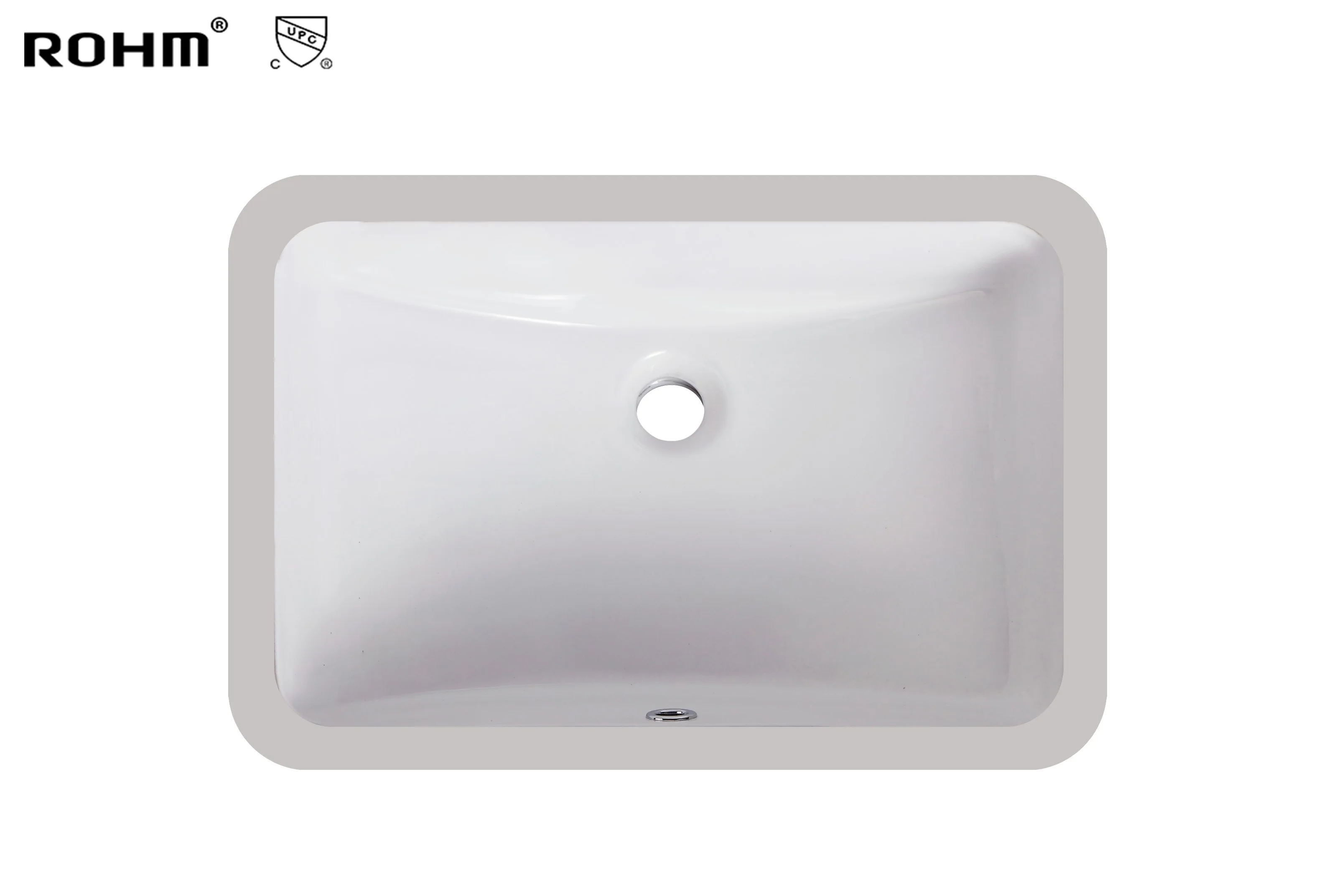 CUS1611 Bathroom Sink Wash Basin Rectangular Undermount Sink Ceramic Hand Wash Basin Vitreous China supplier