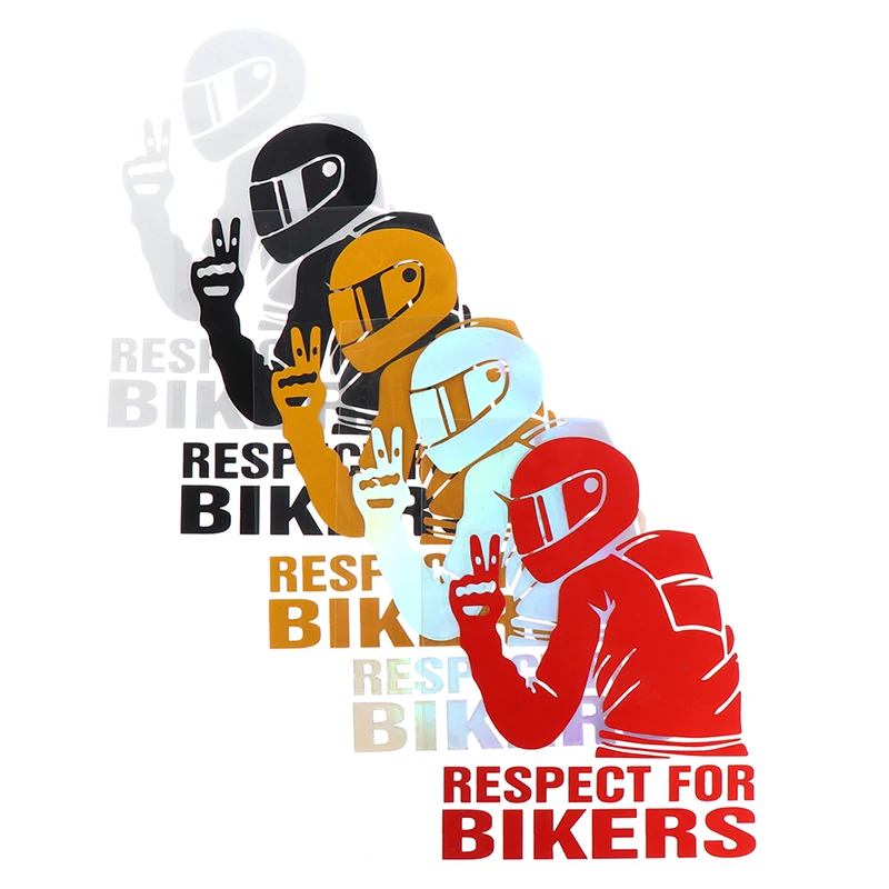 3D Respect For Cyclists Waterproof Reflective Biker Motorcycle Car Sticker Decal 