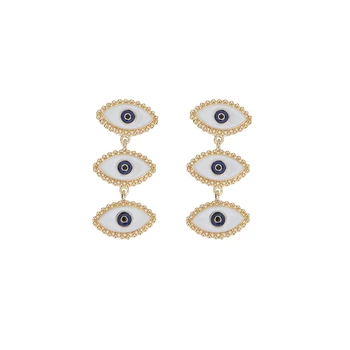 Fashion gold blue eye jewelry For Women Wholesale N910273