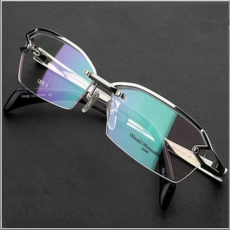 2022 Fashion Pure Titanium rimless eyeglasses frame Brand designer Men Glasses suit reading glasses optical prescpriton lenses