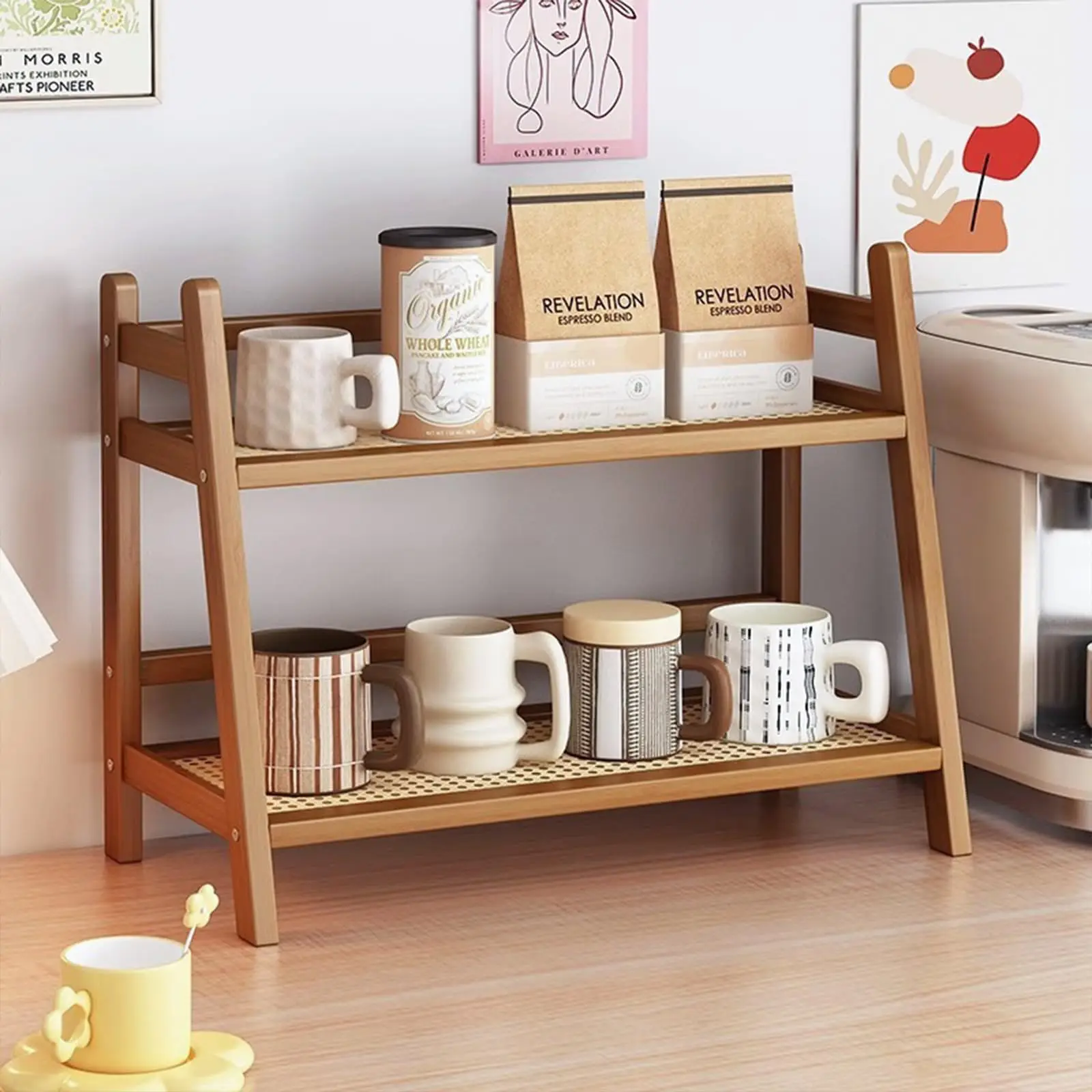 coffee bar accessories cup display storage container-10