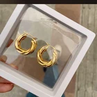 Gold Earrings Earrings Name Hoop Earrings Fashion Chunky Brass Hoops 18k Gold Hoop Earrings For Women