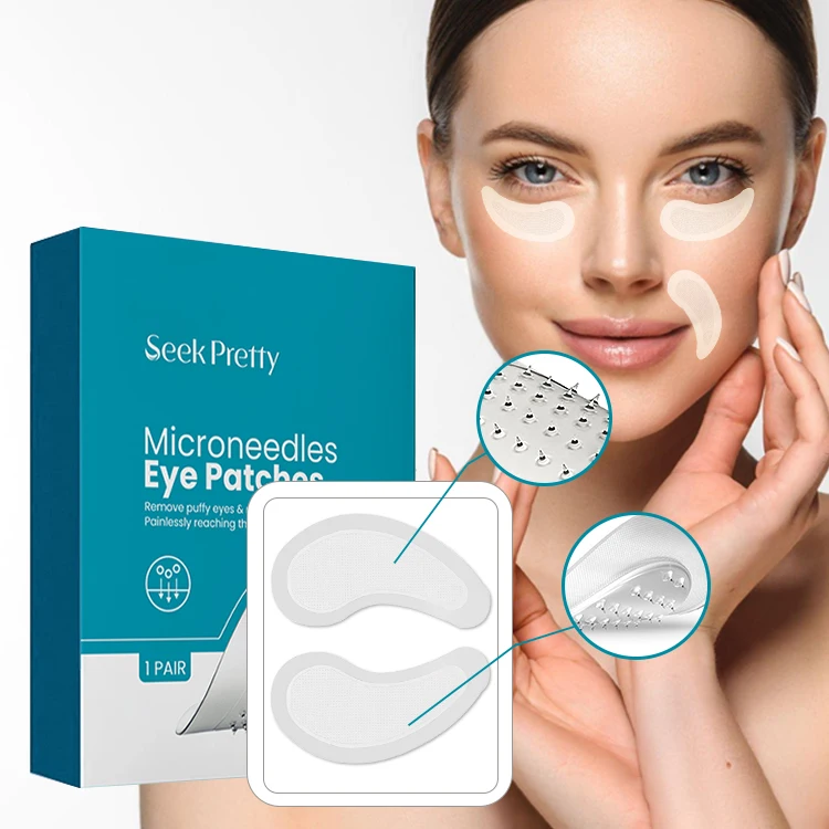 2024 Remove Dark Circles Peptide Collagen Microneedle Eye Mask Hyaluronic Acid Dissolving Microneedle Eye Patches