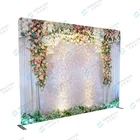 Wedding Decoration Backdrop Wedding Decoration Wedding Flower Stand Aluminum Tube Tension Fabric Party Backdrop Decoration