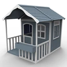 House Garden Backyard Large Wooden Playhouse For Kids Outdoor Wooden Play House