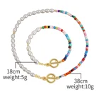 Necklace Pearl Multilayer Colorful Irregular Stone Necklace Handmade Pearl Beaded Necklace For Women Jewelry