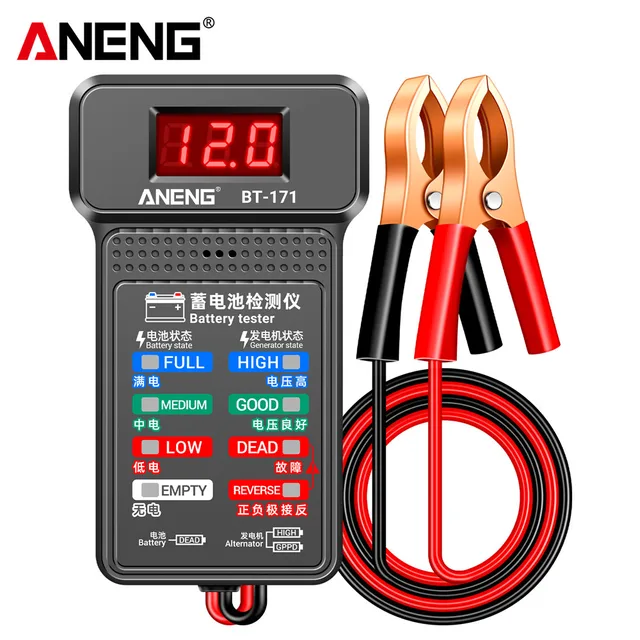 ANENG BT-171 Car Battery Voltage Tester Automotive Battery Tester Electronic Relay Test  12V Battery Start-up Test