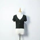 T Factory Price In Stock Casual Women V Neck T Shirts