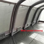 Family Luxury 10-12 Persons Big Outdoor Tunnel Tents Family Tunnel Inflatable Outdoor Camping Tent For Travelling
