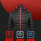 Vest Cotton 3 Areas Heated Vest Jacket Men And Women Winter Warming Jacket Coat Men's Cotton Jackets