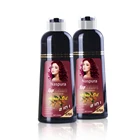 Family Used Free Samples Family Used Balck Dye Shampoo Fast Coloring 100% White Coverage Dye Shampoo