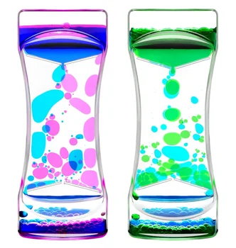 New Liquid Motion Timer fidget Toys Floating Color Lava Timer-Relaxing Liquid Bubbler Timer Calming sensory Toys