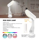 Table Lamp OEM ODM Foldable Rechargeable Led Table Lamp With USB Port Dimmable LED Table Lamp Rechargeable Table Light