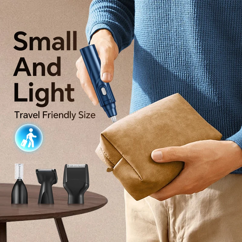 New Rechargeable Four-in-One Set Nose Hair Trimmer Portable Electric Push Shear for Home Hair Salon Cross-Border Plastic Product manufacture