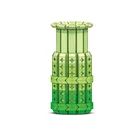 Building Block Decoration Deep Blue And Green Vase Bricks Toys Compatible With Legoingly Flower Bouquet