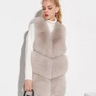 Fur Vest Fur Women Winter Fur Coats High Quality Fashionable Real Women Winter Genuine Coat Soft Natural Fox Fur Vest