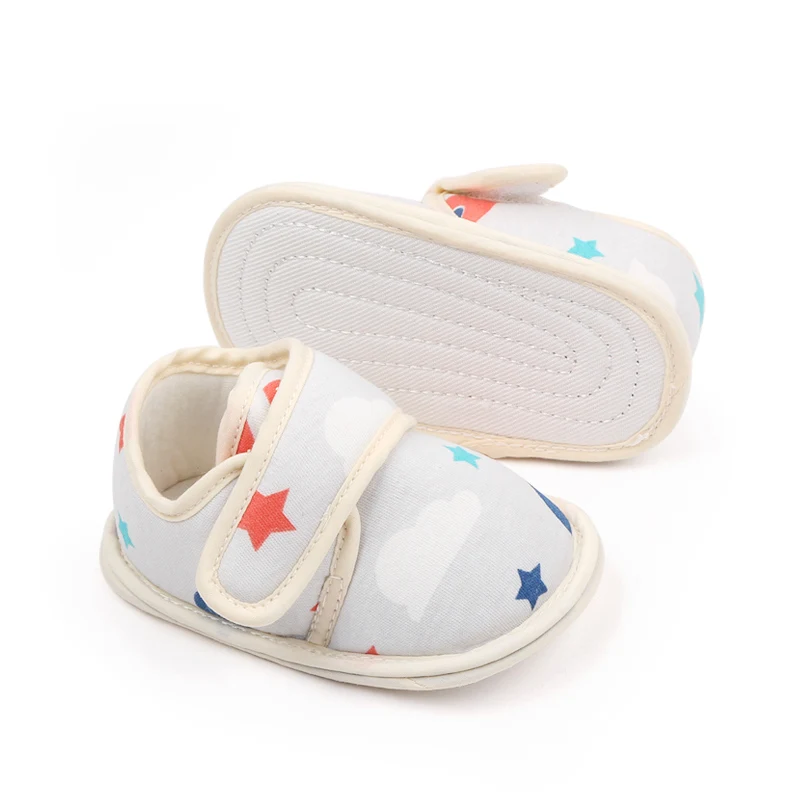 High Quality Soft Cotton Printing Newborn Baby Infant Shoes for Boys and Girls 2023 supplier