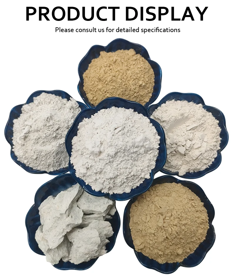 Grosir massal bentonit organik kuning putih kalsium natrium bentonit tanah liat putih aktif rincian tanah liat viskositas tinggi
