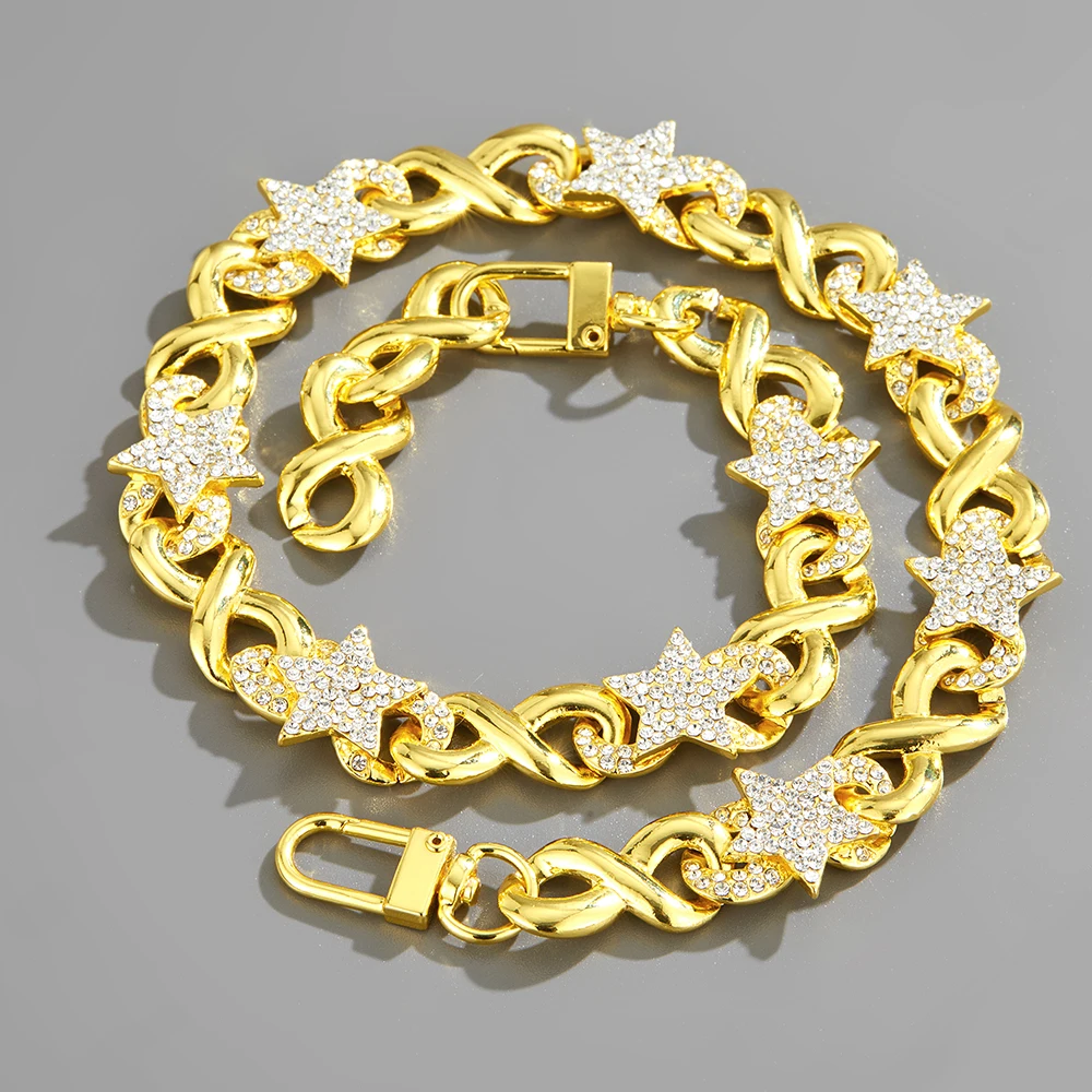 Fashion Women Bracelet Dog Cuban Chain 