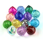 Faceted Best Selling 30mm Faceted Crystal Ball Crystal Prism Lamp Parts Hanging Lamp Ball Christmas Wedding Decoration