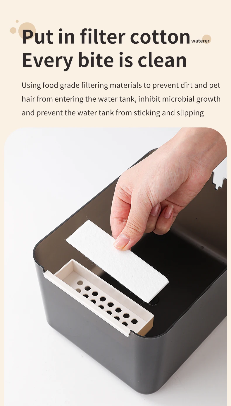 New Large Capacity Smart Pet Water Dispenser Low Noise Water Cycle Pet Cat and Dog Water Dispenser Easy to Clean Pet Products supplier