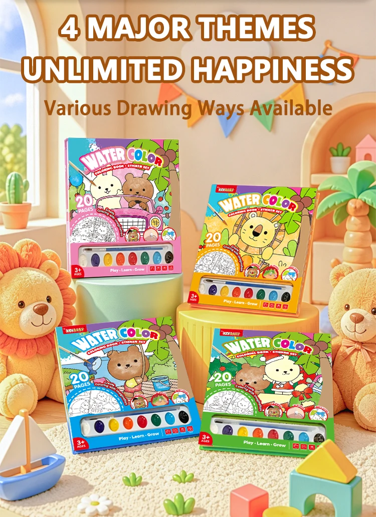 product keybaby custom 2026 book printing service educational toys funny sticker water coloring books for toddler-7