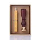 Stamp Custom Design Paraffin Wax Seals Wedding Invitation Wooden Handle Wax Seal Stamp Set