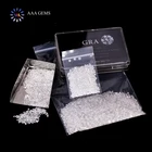 Loose Stone Synthetic Diamond Small Sizes GH Color 0.8mm-3.0mm 10 Points White Melee Moissanite Diamond