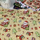 Fabric Knit Christmas Pattern Cotton Spandex Fabric Knit Digital Print No MOQ Soft Touching