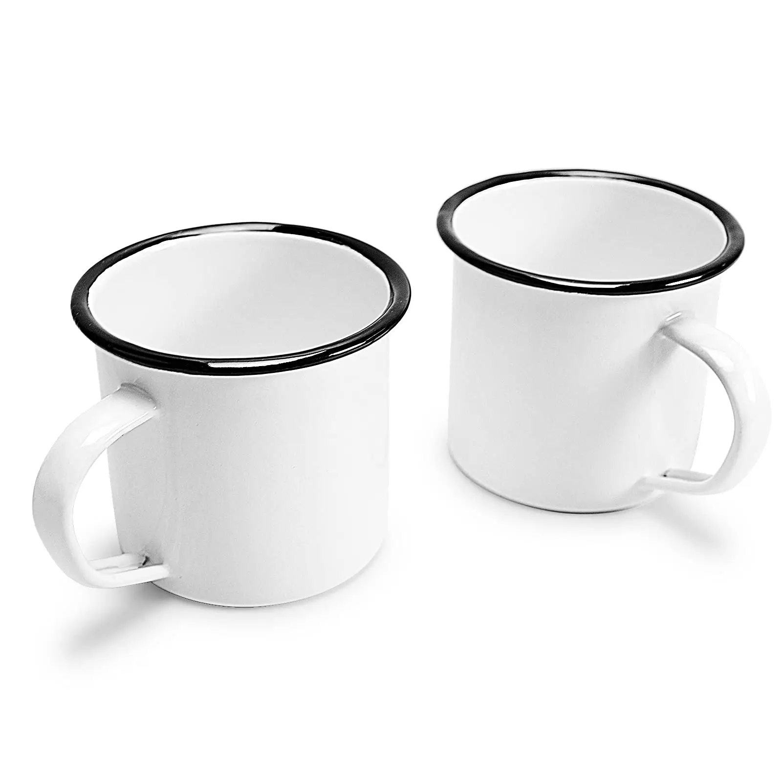 Wholesale Custom Metal Enamel Mug Customized Logo Cup Sublimation Blank Steel Enamel Coffee