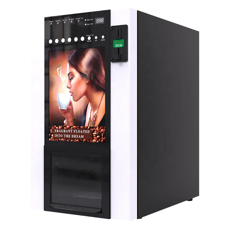 Máquina Expendedora De Café,Leche,Chocolate Caliente,Té En Polvo  Instantáneo Con Monedas,6 Selecciones - Buy Máquina Expendedora De Café,Turco  De Máquina Expendedora De Café,El Mejor Precio De Té Máquina Expendedora De  Café Product on