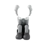 Art Toys Action Figure Collectible Facepalm Sitting Kaws Original Gone Figure Sesame Street Doll Model