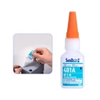 Glue Adhesive Manufacturer SD401A Colorless Transparent Fast Dry Cyanoacrylate Adhesive Glue For Metal/rubber/leather