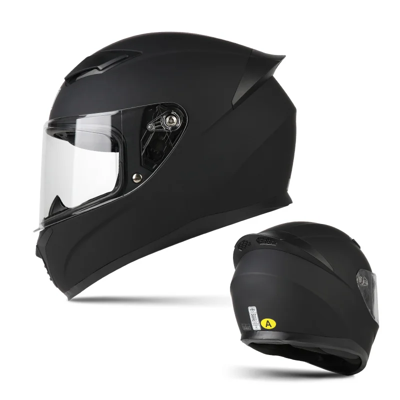 High Demand 3C Certified Full Face Motorcycle Helmet with Double Lens Clear Sun Visor and Air Vents for Safety