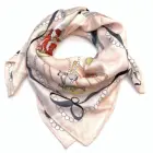 Silk Scarf Factory Provide Directly Fashion Print For Girls Silk Twill Paisley Scarf Womens Silk Bandana