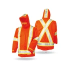 Jacket Winter Good Vinyl Coat Clothing Reflective Waterproof Jacket With Stripe Bomber Jacket For Winter Work