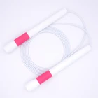 Weighted Beaded Long Fast Speed Black Weighted Pvc Jump Rope With Foam Handle