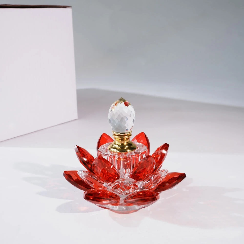 product pujiang factory lotus flower essential oil dropper bottles fancy 3ml crystal perfume bottle customized logo for lady gift-12