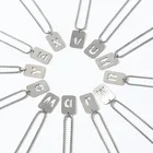 Name First Name 26 Alphabet DIY 316L Stainless Steel Charm Pendants