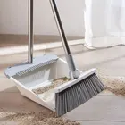 Broom Dustpan And Broom Factory Direct Selling Household Cleaning Pp Folding And Windproof Dustpan And Broom Set