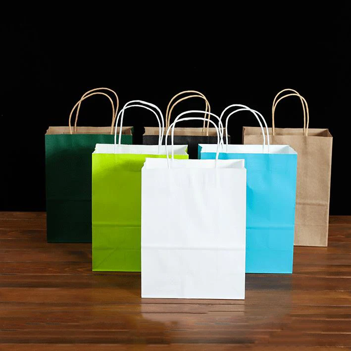 Bolsas de plástico grandes de asa lazo color azul | 50 unidades – Tubolsa.es