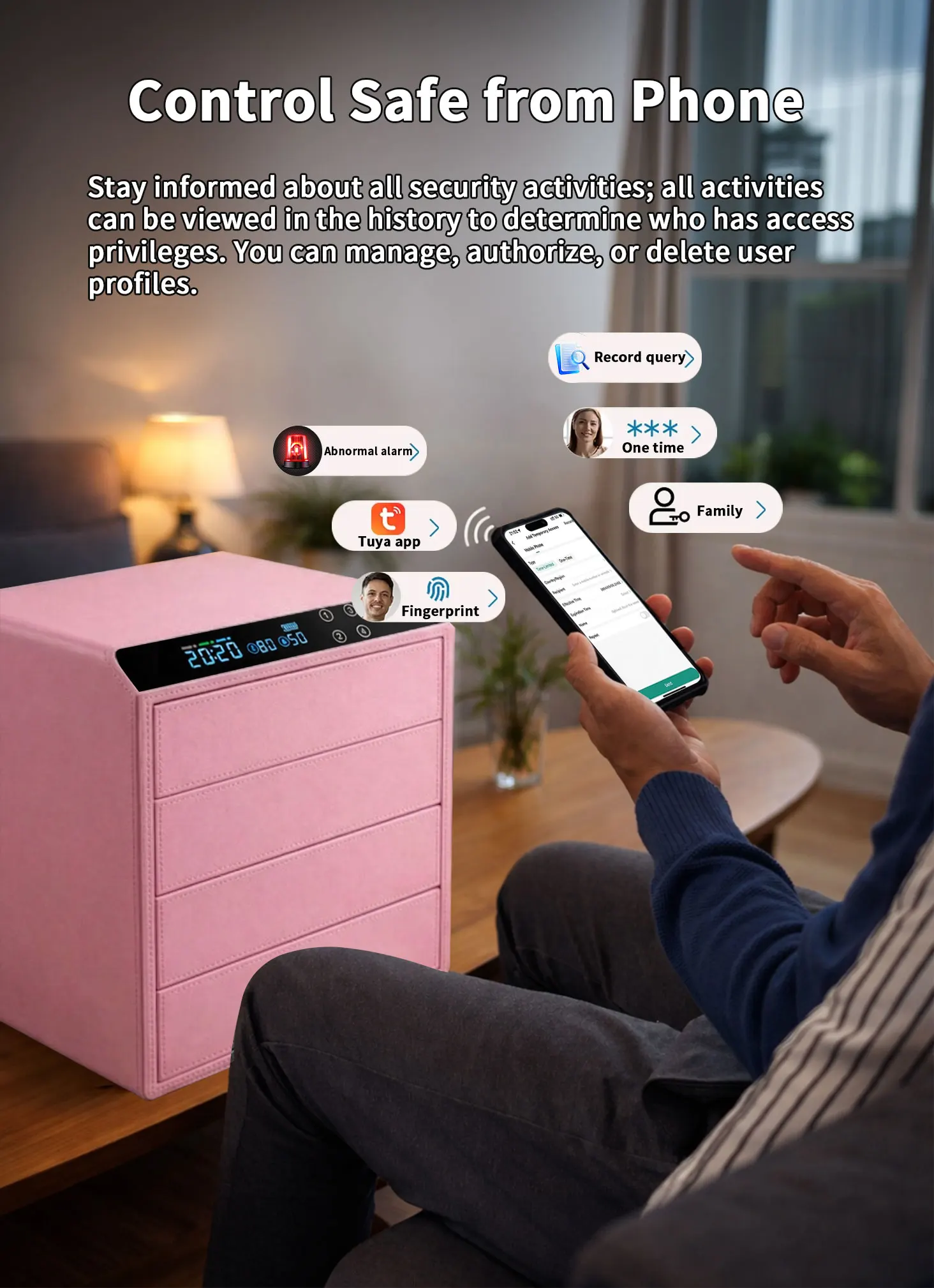 dr 1274 ft ceqsafe smart hot sale electronic cash 4 drawers hidden and safe with fingerprint password for jewelry storage-4