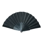 Fan Black Hand Fan Fan Fan OEM Custom Printing Plastic Hand Fan Advertisement Folding Black Hand Fan