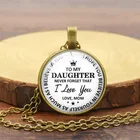 Jewel To My Daughter To My Son Jewel Necklace European And American Pendant Vintage Sweater Chain