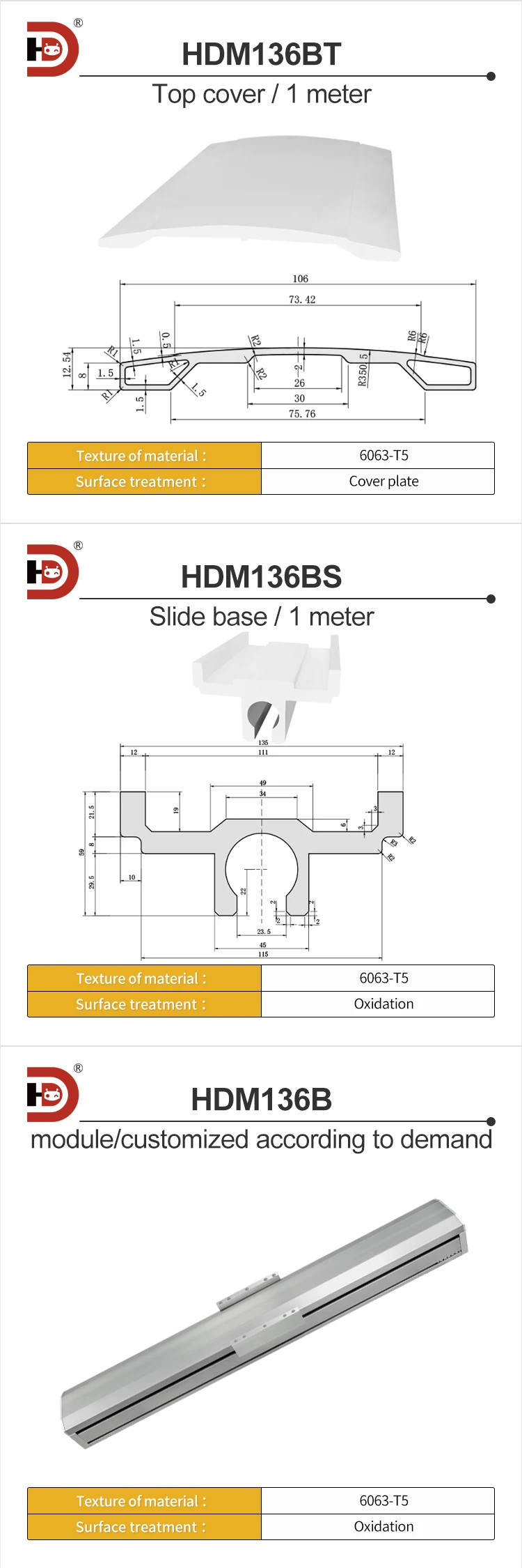 136B  Wide Module Aluminum Profile Sliding Table Linear Linear Motion Module Fully Enclosed Heavy-duty Screw Manipulator factory