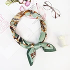 Silk Scarf Customized Luxury Silk Fantastic Pattern Digital Printing Feel Hair Women Satin Scarf